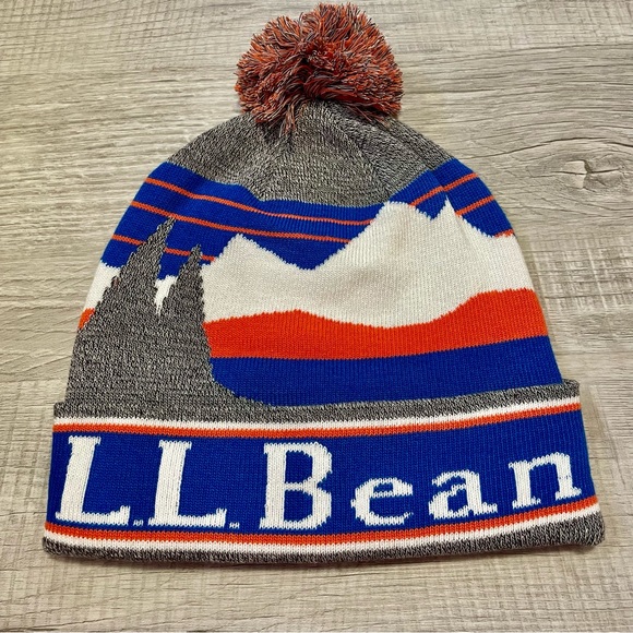 LL Bean Adult Katahdin Pom Hat - Picture 2 of 3